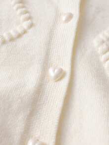 SHEIN 女婴针织开衫套装 - 紫色 - 查看 4