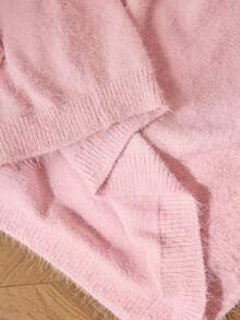 Aveloria Rosie 全新手工 3D 钩针貂皮毛衣裙， - 粉色 - 查看 7