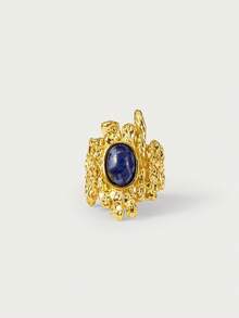 Glisma 18kWomen Single Ring,Western Jewelry,Old Money,Gemstone,Outfits,Fall/Autumn/Winter,For Mom/Women/Girl/Mother,Premium - Gold - View 2