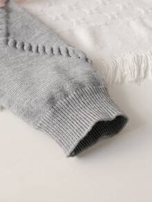 Souflis Souflis 女婴蝴蝶结装饰针织开衫和针织裙套装