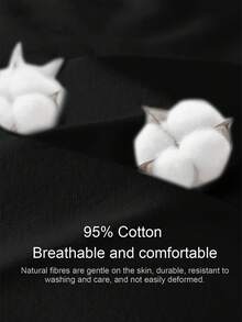 Tseoso 3件套黑色休闲长袖修身长T恤套装，适合秋冬季，95%纯棉 - 黑色 - 查看 4