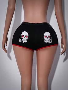 AltCore 1 pièce Culotte amusante d'Halloween pour femmes - Noir - Voir 6