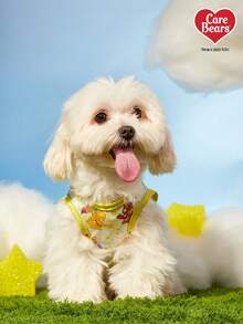 Care Bears X PETSIN 1件彩色爱心熊宠物背心亲肤透气宠物服装