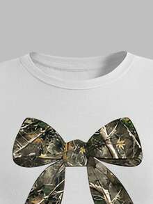 Sparklyn 2pcs Set: Camouflage Pants And Butterfly Print Long Sleeve Top, Fashion Digital Printing, Girls Streetwear Outfit, Suitable For Autumn/Winter - Multicolor - View 5