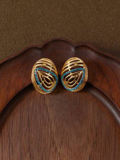 Glisma Brincos de pino femininos, joias ocidentais, dinheiro antigo, pedras preciosas, roupas, outono/inverno, para mãe/mulher/menina/mãe, premium