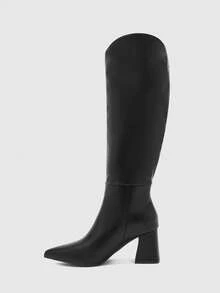 CUCCOO BIZCHIC Women's Classic Knee-High Black Boots - Black - View 9