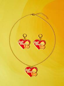 LOONEY TUNES X SHEIN Women Chain Necklaces - Gold - View 1