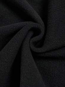 SHEIN Unity Quần jean ống đứng lưng thun lót nhiệt màu trơn cỡ lớn cho nữ - Rửa tối - Xem 9