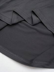Manfinity CityGents Men's Casual Seagull Print Round Neck Short Sleeve T-Shirt, Summer - Dark Grey - View 6
