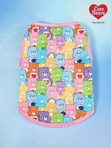 Care Bears X PETSIN 1 件泰迪熊印花甜美可爱舒适弹性宠物猫狗通用狗背心 - 彩色 - 查看 1