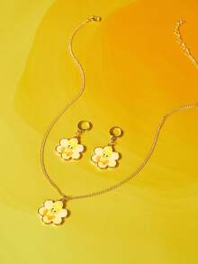 LOONEY TUNES X SHEIN Juegos de collares para mujer - Dorado - Ver 2