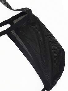 DrisQ 1pc Men's Sexy Black Mesh Sling Underwear - Black - View 8