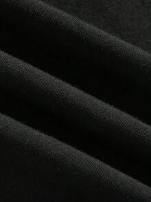 Tseoso 3件套黑色休闲长袖修身长T恤套装，适合秋冬季，95%纯棉 - 黑色 - 查看 12