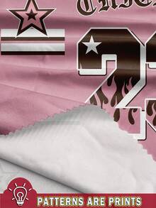 青少年女孩 3 件装休闲甜美蝴蝶结和数字 23 图案 T 恤，赛车球“洛杉矶”数字 79 印花短袖圆领 T 恤，适合返校季、毕业季、夏季 - 彩色 - 查看 3