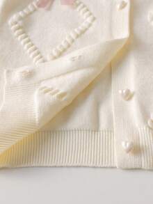 Souflis Souflis Ensemble de cardigan tricoté et jupe tricotée avec décoration de nœud pour bébé fille - Multicolore - Voir 5