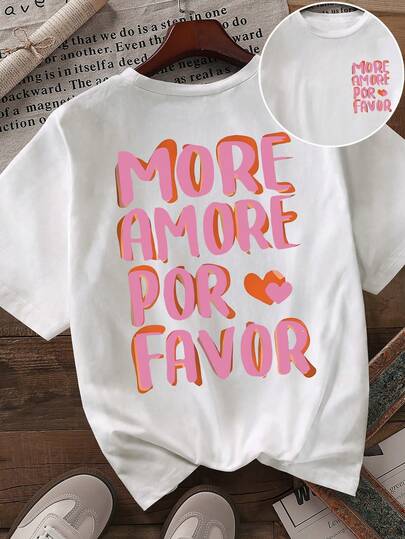 DrmWander T-shirt à manches courtes de style urbain pour femmes, Top d'été mignon, ambiance de vacances décontractée