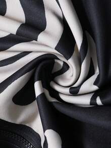 ROMWE MEN Goth 男士拉链连帽衫，骷髅骨架印花深色图案设计，视觉冲击力强，长袖上衣 - 彩色 - 查看 7