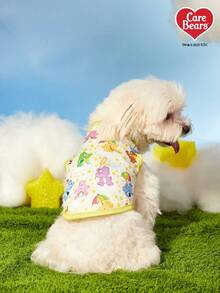 Care Bears X PETSIN 1件彩色爱心熊宠物背心亲肤透气宠物服装