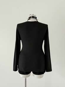 Sunspun Camiseta de talla grande con estampado vintage punk - Negro - Ver 6