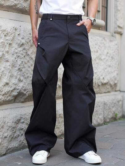 Street Life Pantaloni casual alla moda da uomo, stile urban giovanile, articolo versatile adatto per lo streetwear, uso casual quotidiano, uscite del fine settimana, festival musicali, feste e altre occasioni sociali giovanili. Un articolo versatile indispensabile nel guardaroba maschile, un ottimo regalo per fidanzati o mariti