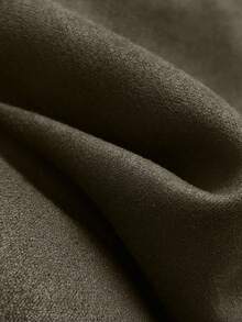 Franclia Conjunto de 2 peças de blusa feminina casual de meia gola alta, plissada, de malha elástica, com ajuste, manga comprida e saia-calça com cintura marcada, outono/inverno - Verde de Exercício - Ver 3