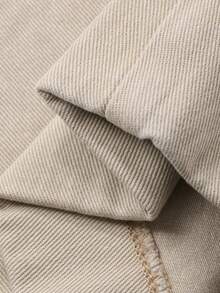 Livesso Women's Casual Loose Fit Denim Jeans With Side Pockets, Autumn - Khaki - View 7