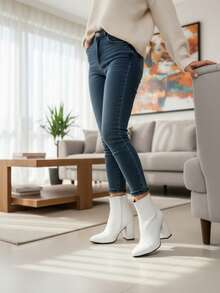 Women Ankle Boots & Booties - White - View 2