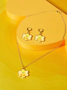 LOONEY TUNES X SHEIN Juegos de collares para mujer - Dorado - Ver 4