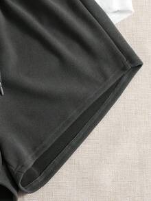 Lazeform 3 Packs Knot Waist Solid Sleep Shorts - Multicolor - View 5