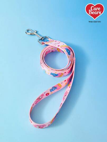 Care Bears X PETSIN A Pink Dog Leash With A Heart-Shaped Bear Pattern, Solid And Durable.