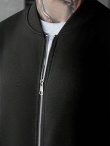 Manfinity CasualCool 男士纯色简约长袖外套和裤子套装，男士休闲西装，男士黑色正装裤，男士黑色西装套装，男士黑白搭配，复古风格，男士慢跑套装，适合日常休闲、周末旅行、户外活动、探险旅行、轻松的工作环境或半正式场合，可作为男友/丈夫礼物、周年纪念礼物、圣诞节服装、秋季服装。 - 黑色 - 查看 8