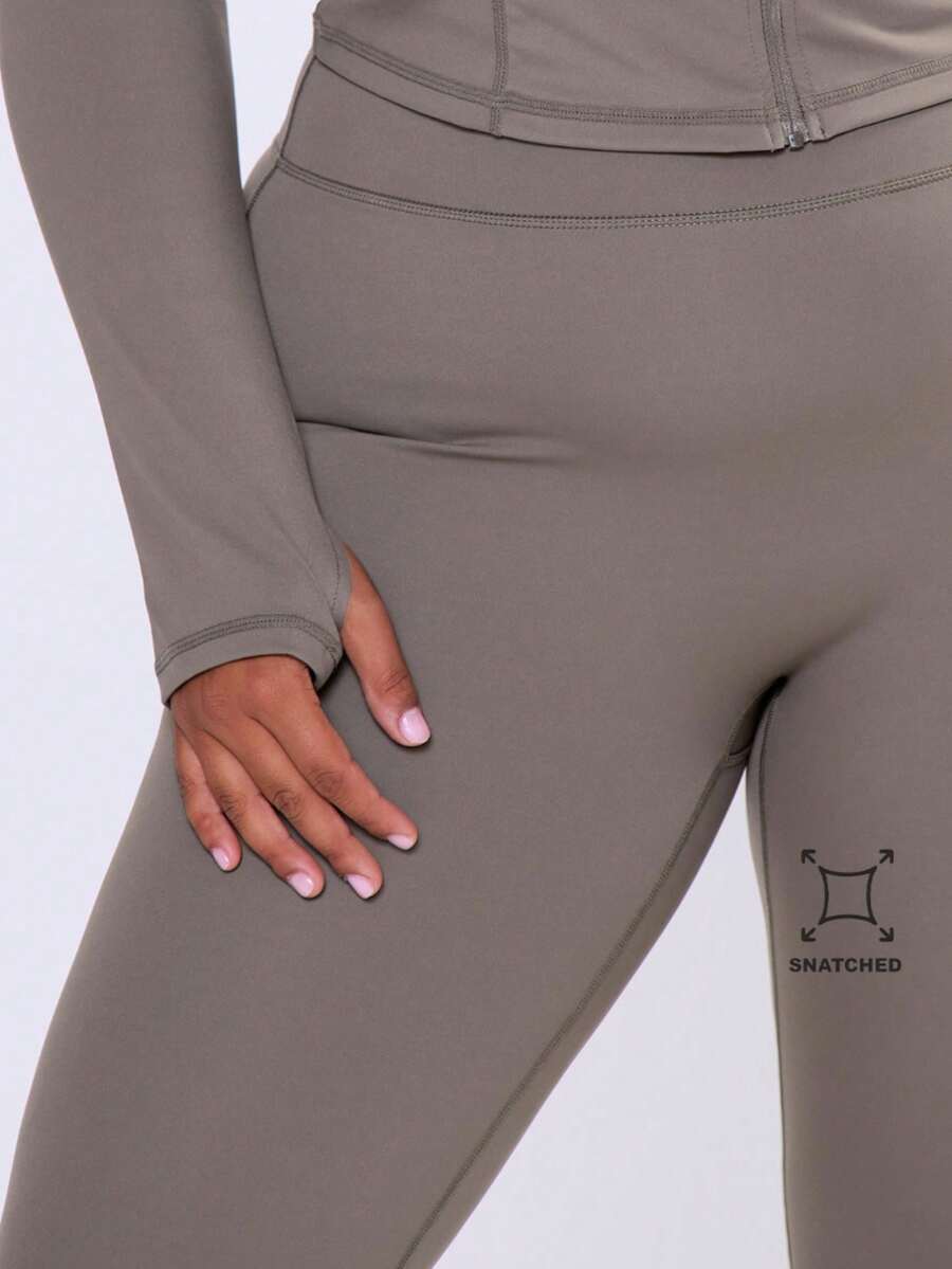 MUSERA Women Plus Size Solid Color Sports Jacket Gym Fitness - Mocha Brown - View 1