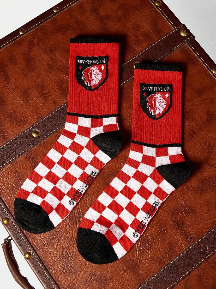 HARRY POTTER X SHEIN Women Crew Socks - Multicolor - View 1
