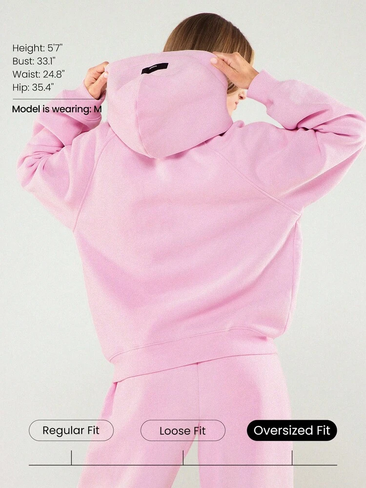 Heavyweight Fleece Oversized Hoodie Jacket Thick Thermal Warm Winter