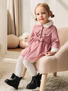 Cozy Pixies 1 双时尚百搭休闲大蝴蝶结款式耐用舒适平底系带婴儿踝靴，适合所有季节 - 黑色 - 查看 3