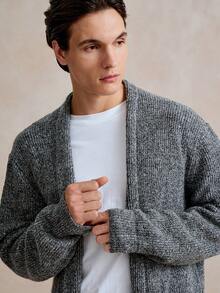 Manfinity CityGents Men's Casual Long Sleeve Cardigan, Versatile For Autumn