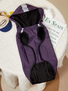 PETSIN 1pc Pet Raincoat For Dogs, Waterproof Dog Clothes