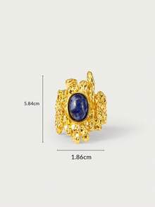 Glisma 18kWomen Single Ring,Western Jewelry,Old Money,Gemstone,Outfits,Fall/Autumn/Winter,For Mom/Women/Girl/Mother,Premium - Gold - View 7