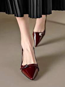 Women Pumps - Burgundy - View 5