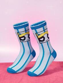 THE POWERPUFF GIRLS X SHEIN Women Crew Socks - Multicolor - View 2