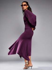 NYA SZN Skirt Bottom High Rise Fitted Bodycon Loose Pocket Detail Fairycore Old Money Modest Church Business Casual Everyday Office Teacher Fall Winter Suitable For Commuting Thanksgiving Christmas NYE New Years Eve Outfits For Women