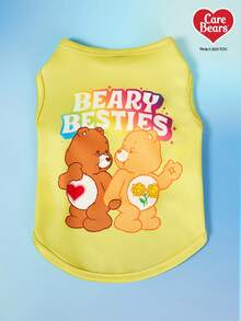 Care Bears X PETSIN 1件彩色爱心熊宠物背心亲肤透气宠物服装