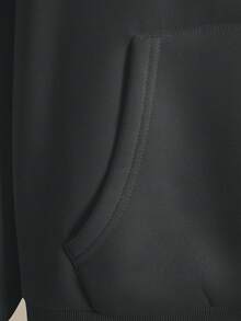 SHEIN 女士连帽拉链卫衣，字母图案，休闲外套，适合教师、返校、毕业、日常穿着、冬季外套，时尚百搭，女士连帽长袖卫衣