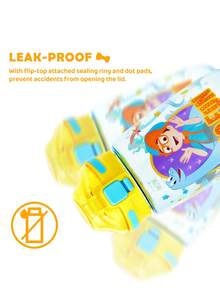 Blippi X SHEIN Bình nước Tritan 16 Oz / 500 Ml có ống hút và quai xách, dễ dàng cầm nắm và mang theo - Nhiều màu - Xem 4