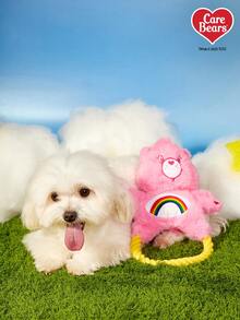 Care Bears X PETSIN 粉色心形熊形狗狗玩具，内置BB弹音效，可用于互动玩耍、磨牙和清洁牙齿。 - 粉色愛心熊 - 查看 2