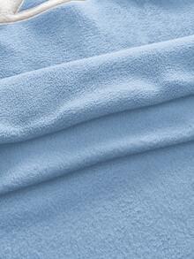 AXEPEAK 男士宽松针织长袖套头衫，适合秋冬 - 淺藍色 - 查看 6