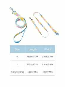 Care Bears X PETSIN 心形小熊印花宠物牵引绳 - 淺藍色 - 查看 5