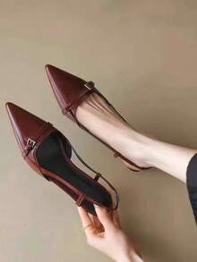 Women Pumps - Burgundy - View 8