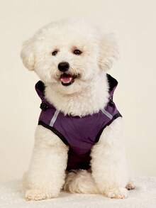 PETSIN 1pc Pet Raincoat For Dogs, Waterproof Dog Clothes