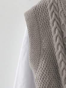 Franclia 女士百搭显瘦优雅休闲上衣，适合初秋穿着 - 卡其色 - 查看 5